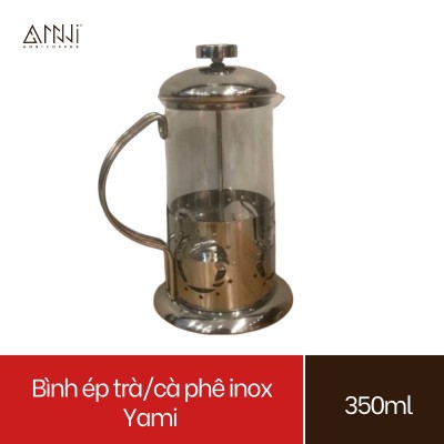 Bình ép pha trà và cafe Inox Yami (350ml) Chất liệu Inox cao cấp, bền, đẹp - pha cà phê, pha