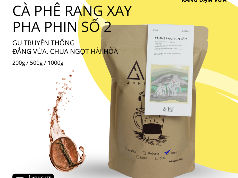 Cà phê pha phin số 2 (500g)